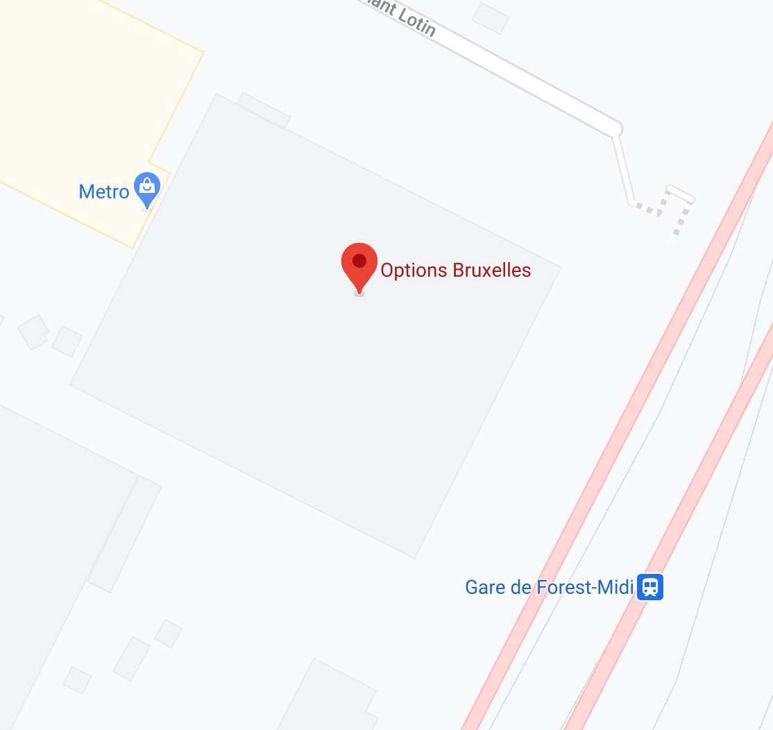 Plan accès hub Benelux Bruxelles