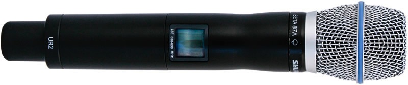 Micro HF Shure UR4D + 2 UR2 (SM58) 